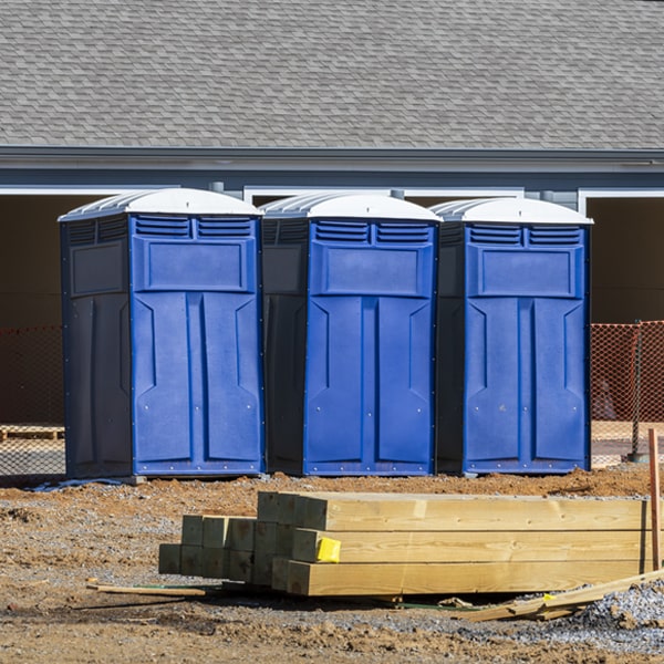 how often are the porta potties cleaned and serviced during a rental period in Banner IL